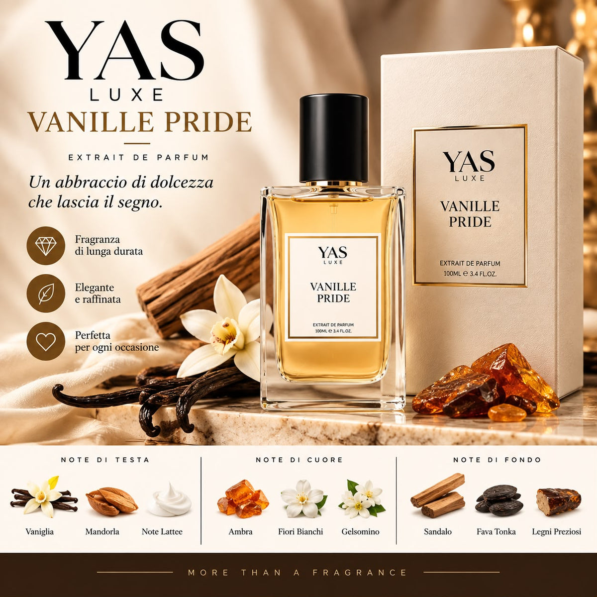 YAS LUXE VANILLE PRIDE EAU DE PARFUM 100ML